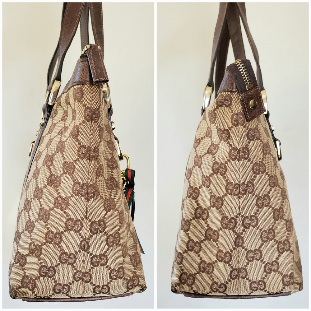Authentic GUCCI Monogram Canvas GG Tote - Picture 7 of 11